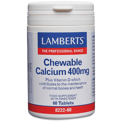 CHEWABLE CALCIUM 400MG TABS 60S