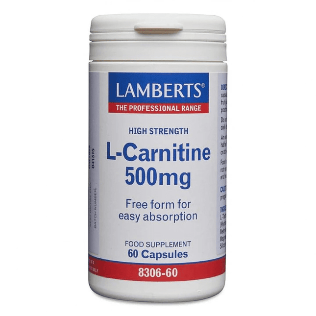 L CARNITINE 500MG CAPS 60’S