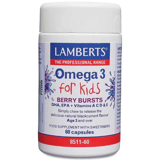OMEGA 3 FOR KIDS CAPS 60’S NEW PACK SIZE
